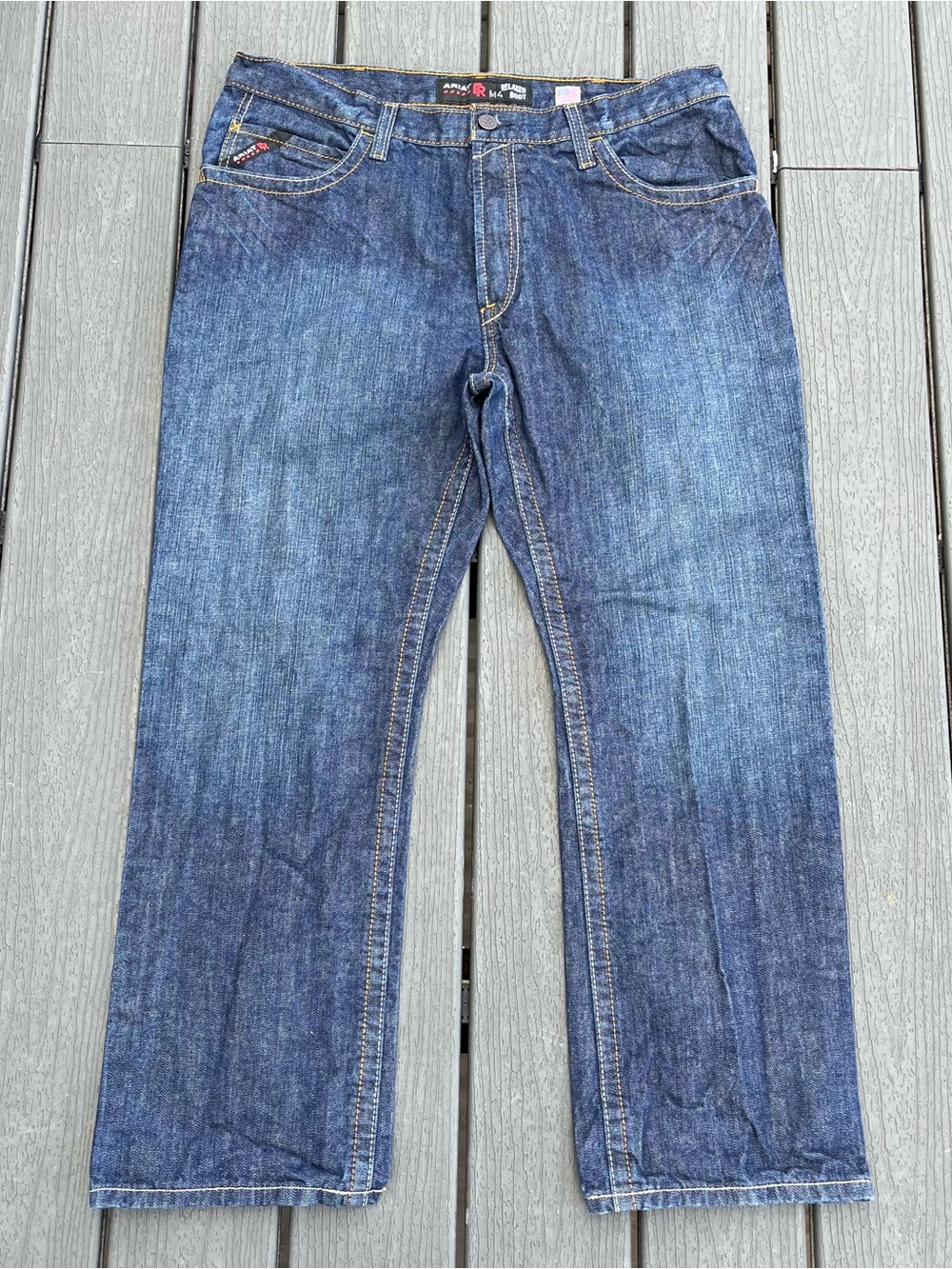 Ariat FR M4 Relaxed Boot Cut Jeans Mens 38x30 Flame Resistant Western Work Denim
